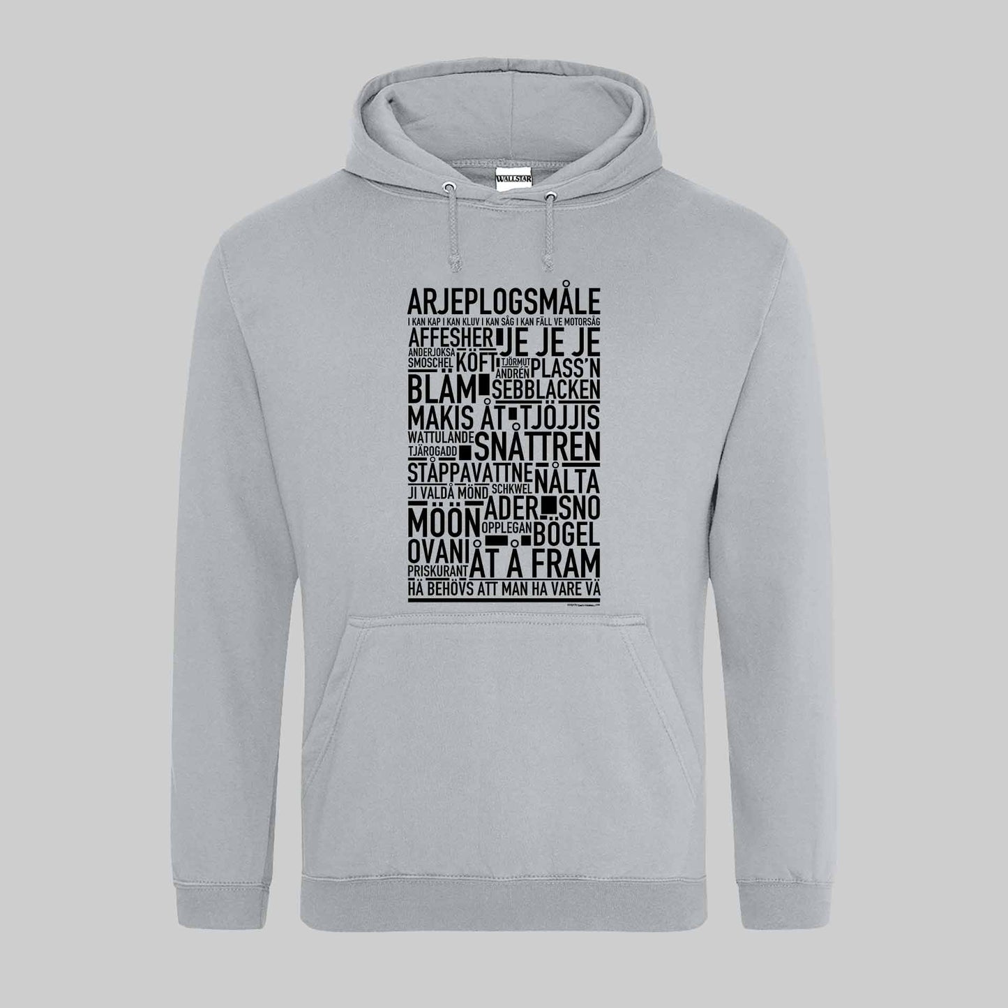 Arjeplogsmåle Dialekt Text Hoodie