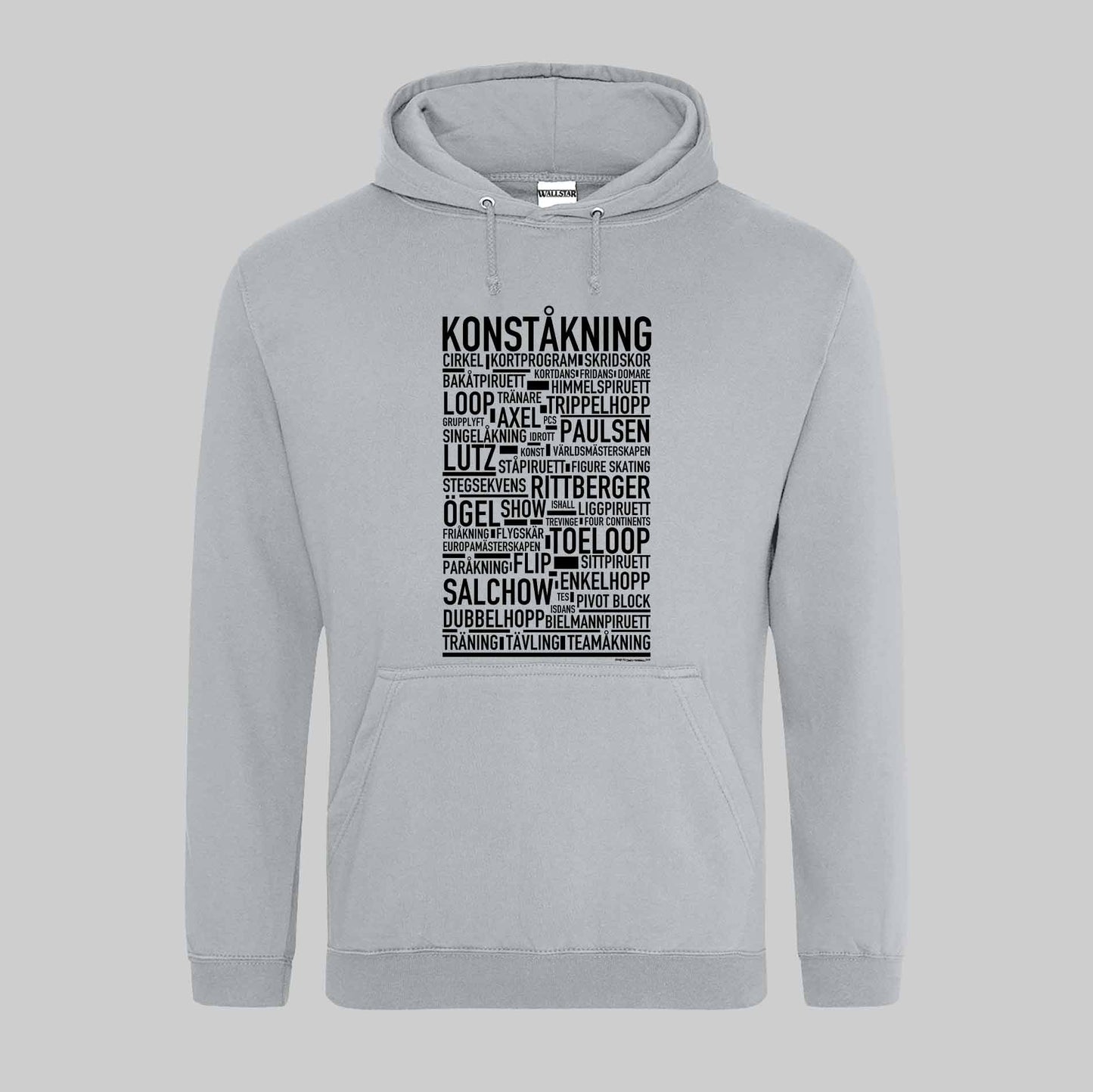Konståkning Text Hoodie