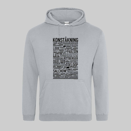 Konståkning Text Hoodie