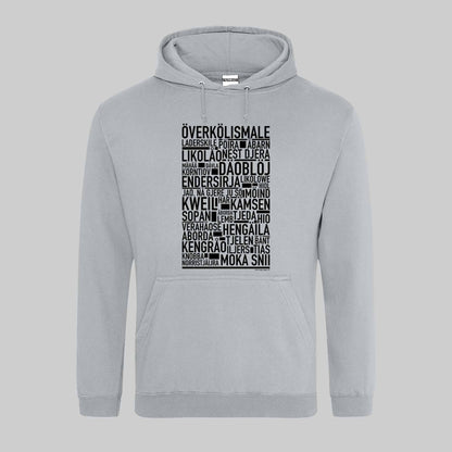Överkölismale Dialekt Text Hoodie