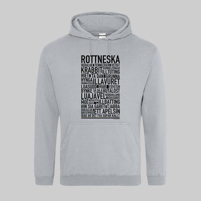 Rottneska Dialekt Text Hoodie
