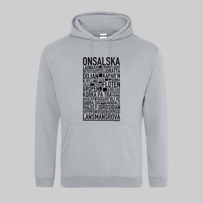 Onsalska Dialekt Text Hoodie