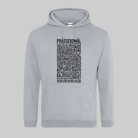 Prässebomål Dialekt Text Hoodie