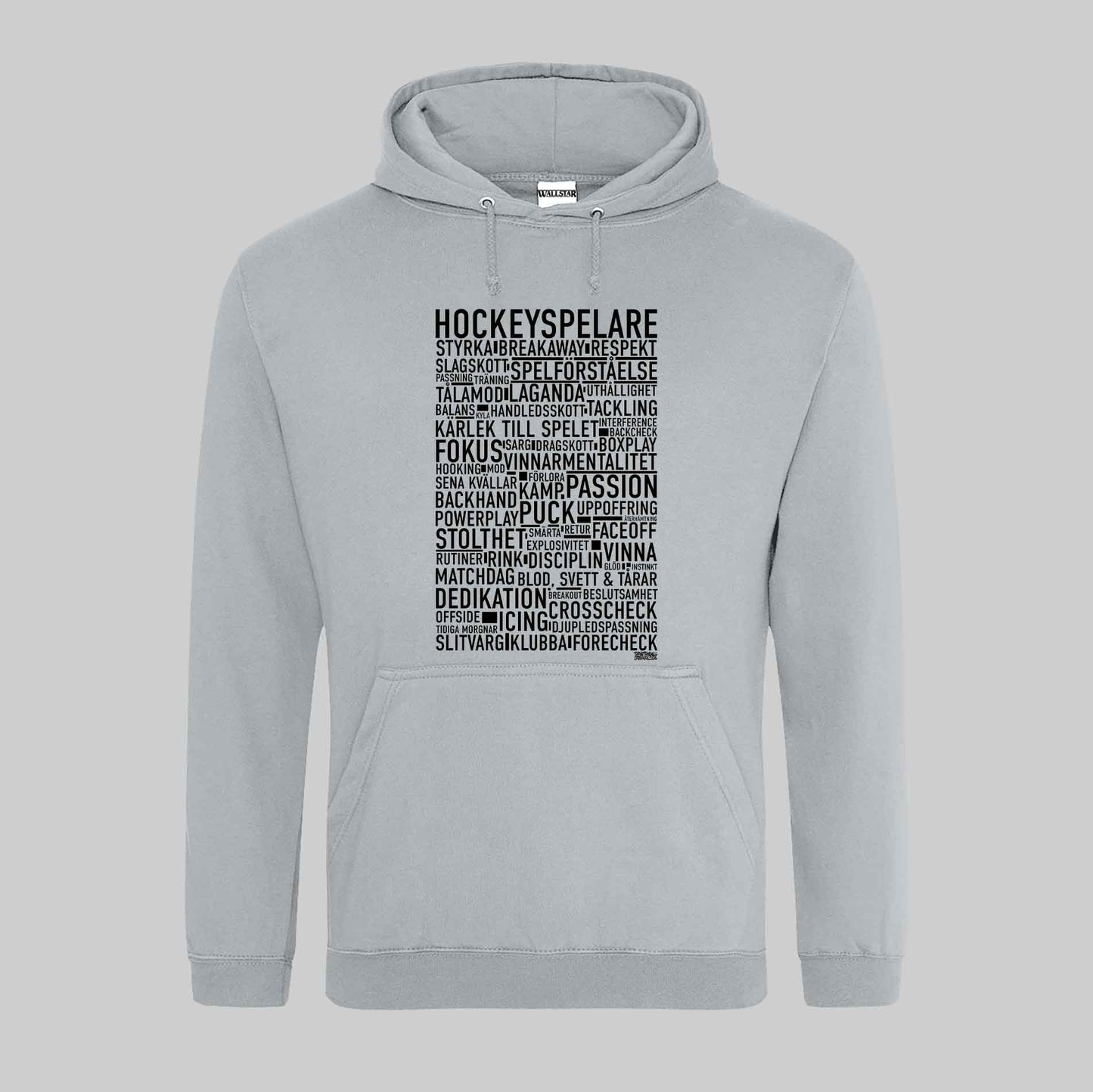 Hockeyspelare Text Hoodie