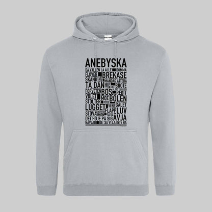 Anebyska Dialekt Text Hoodie