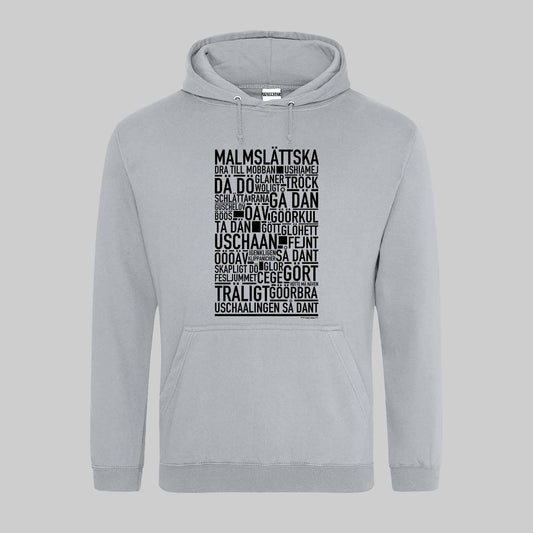Malmslättska Dialekt Text Hoodie