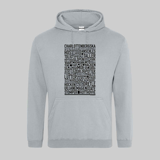 Charlottenbergska Dialekt Text Hoodie