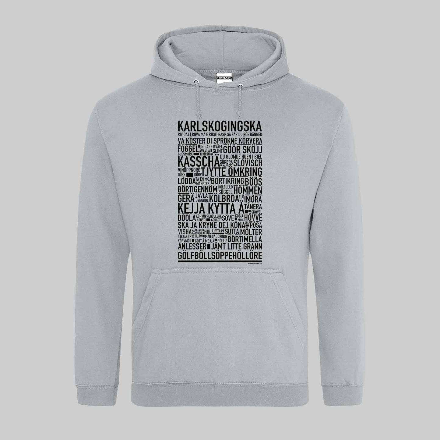 Karlskoginska Dialekt Text Hoodie