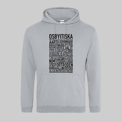 Osbyitiska Dialekt Text Hoodie