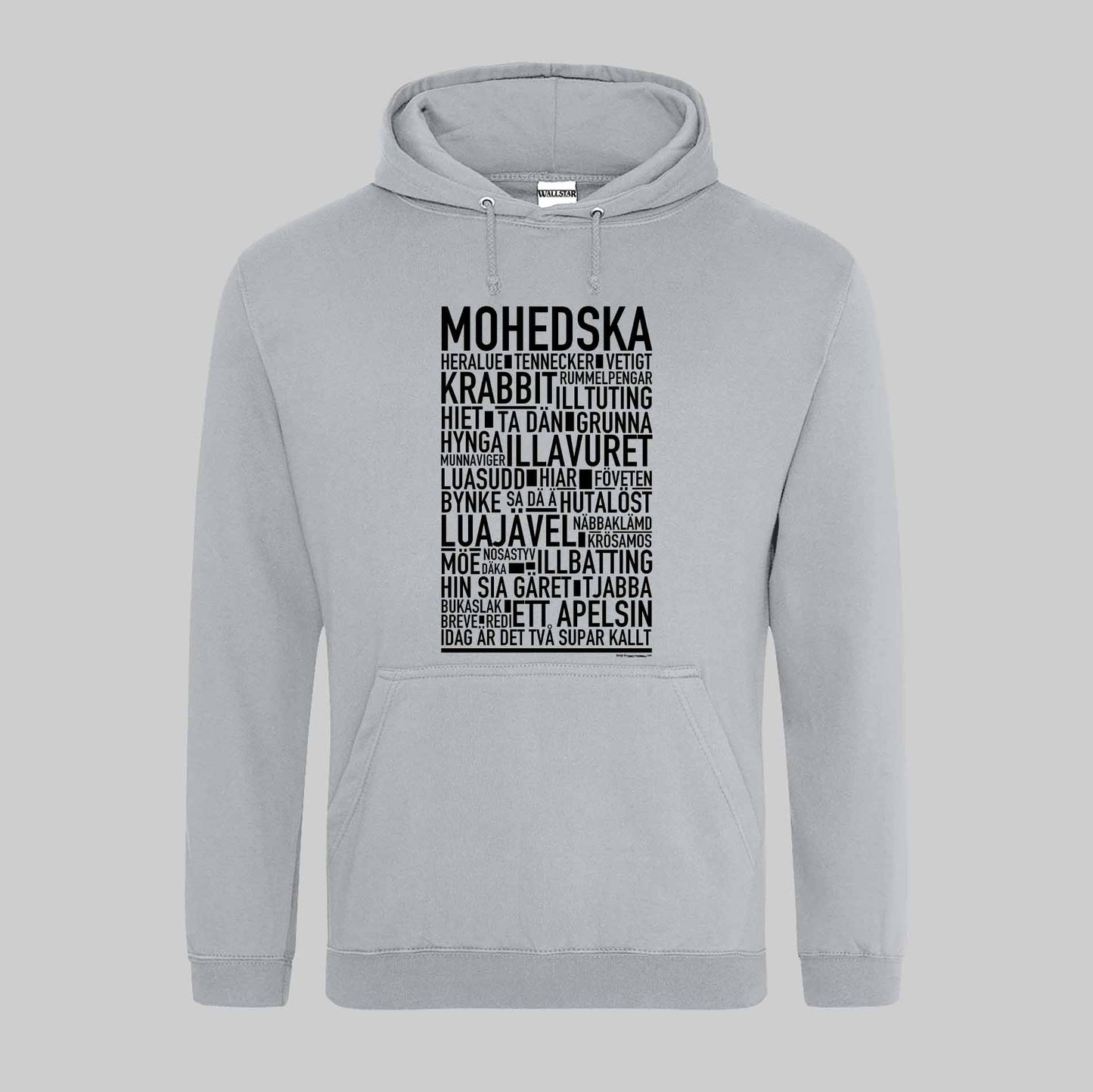 Mohedska Dialekt Text Hoodie