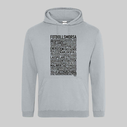 Fotbollsmorsa Text Hoodie