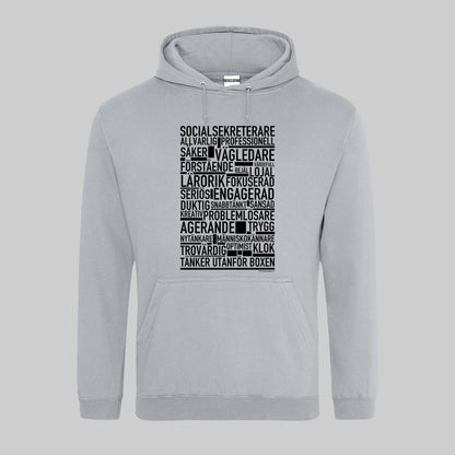 Socialsekreterare Text Hoodie