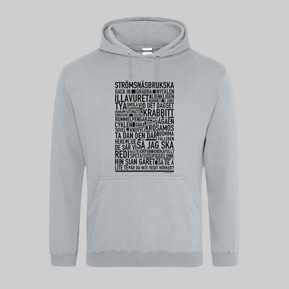 Strömsnäsbrukska Dialekt Text Hoodie