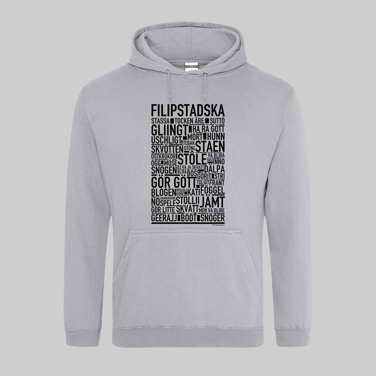 Filipsstadska Dialekt Text Hoodie