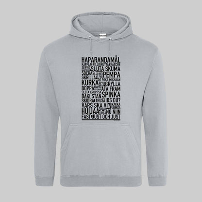 Haparandamål Dialekt Text Hoodie