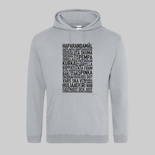 Haparandamål Dialekt Text Hoodie