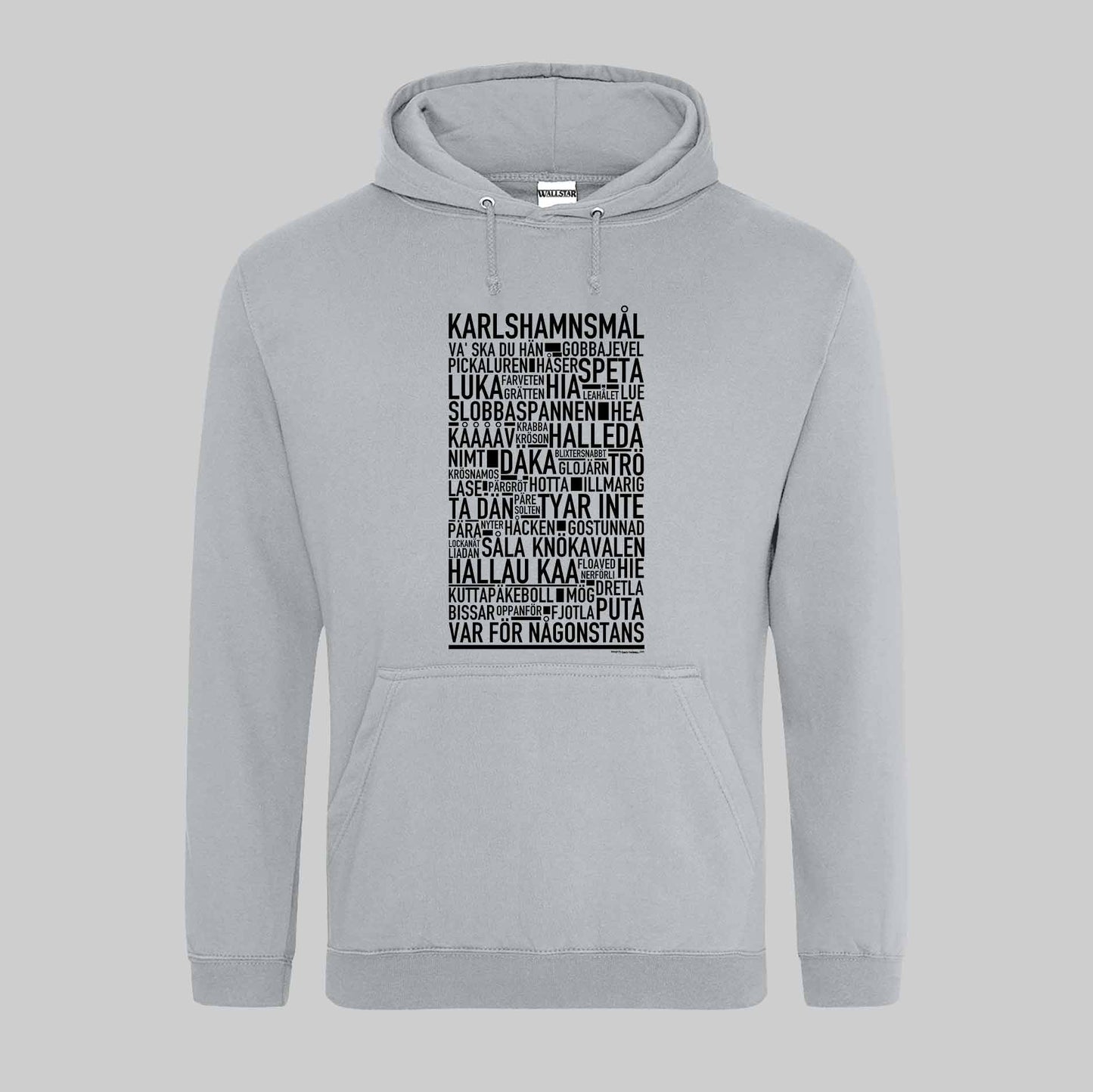 Karlshamnsmål Dialekt Text Hoodie