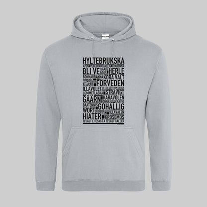 Hyltebrukska Dialekt Text Hoodie