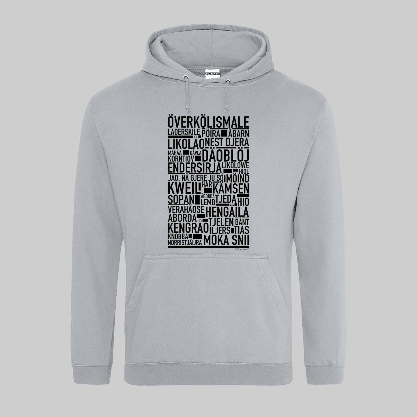 Överkölismale Dialekt Text Hoodie