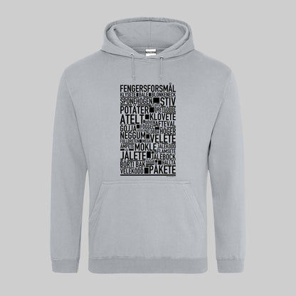 Fengersforsmål Dialekt Text Hoodie