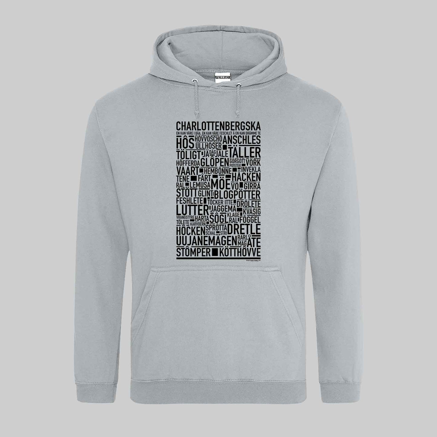 Charlottenbergska Dialekt Text Hoodie