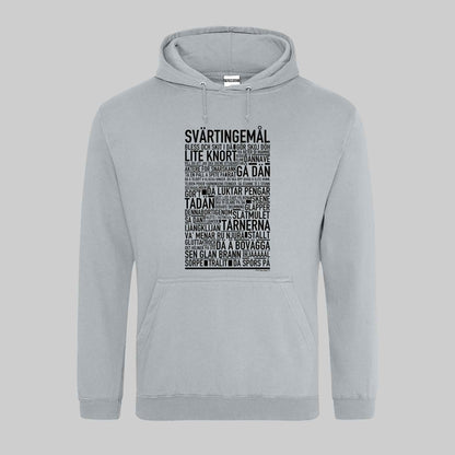 Svärtingemål Dialekt Text Hoodie
