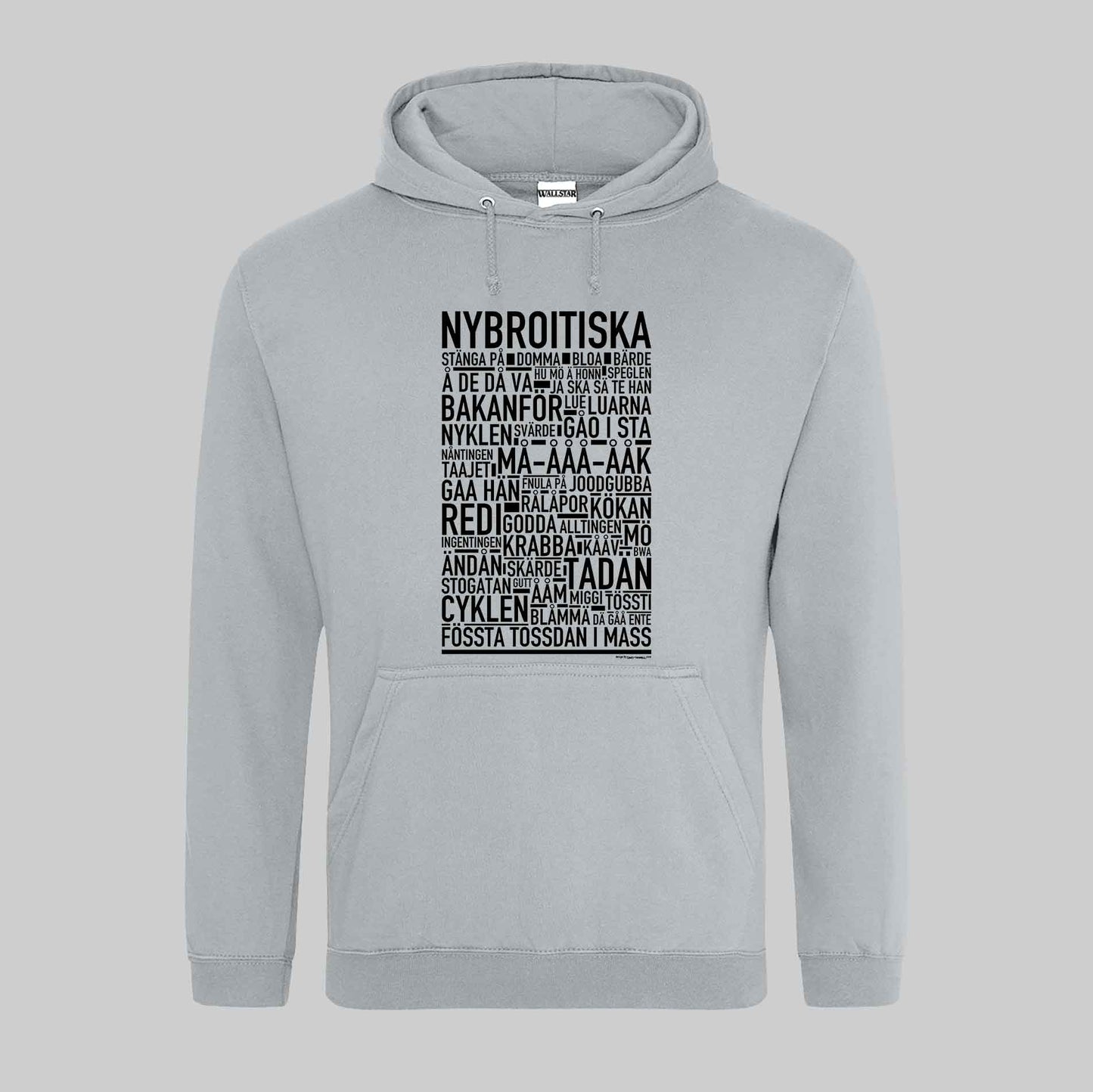 Nybroitiska Dialekt Text Hoodie