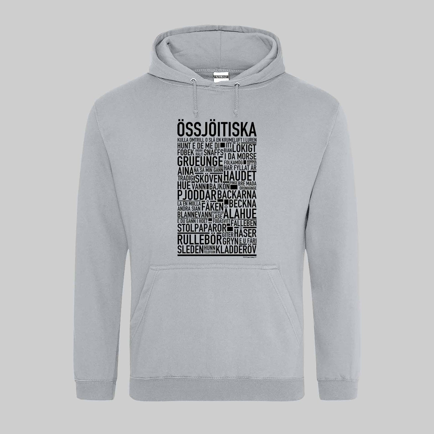 Össjöitiska Dialekt Text Hoodie