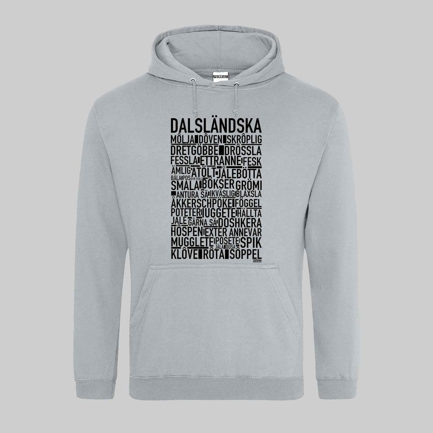 Dalsländska Dialekt Text Hoodie