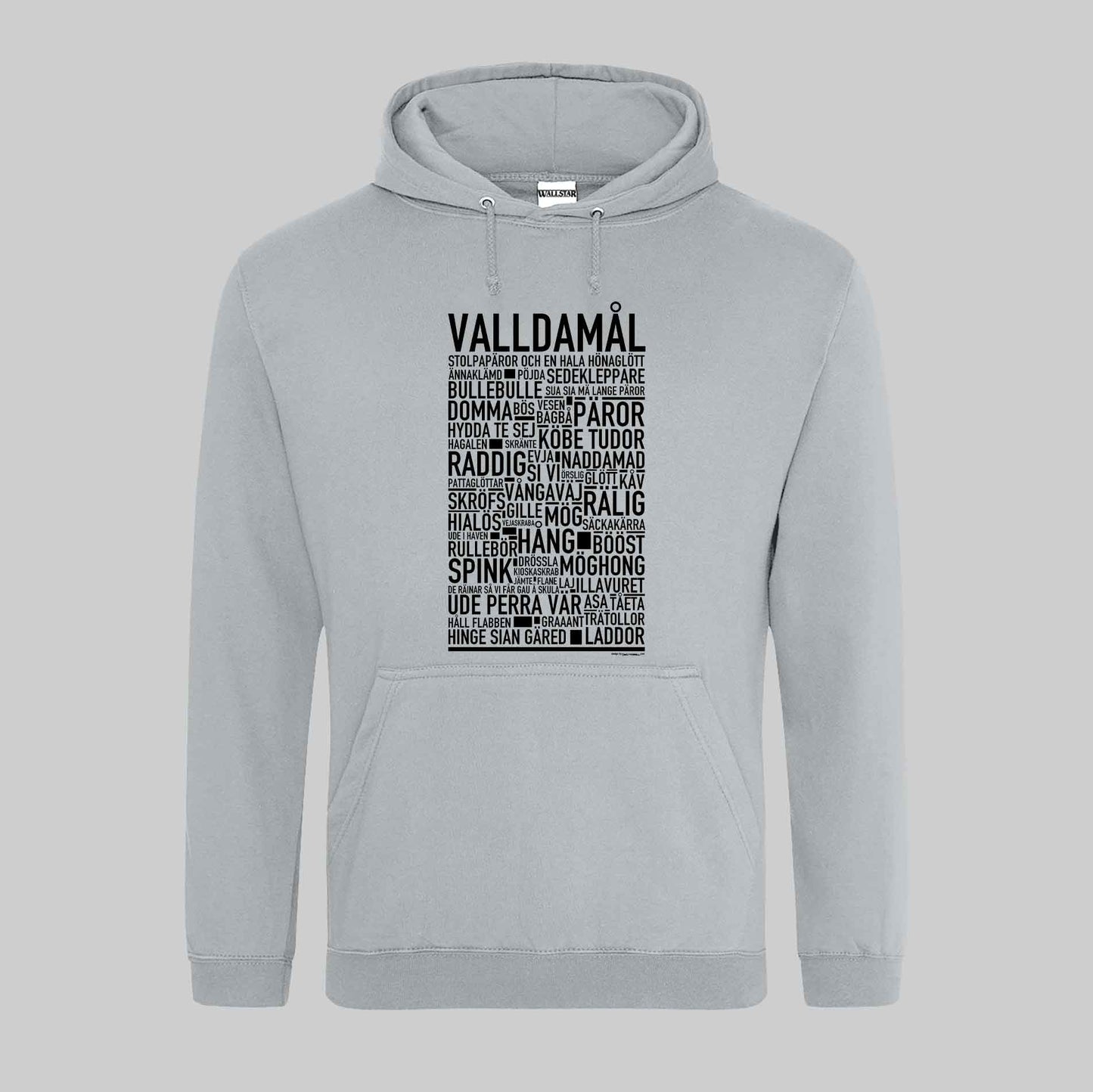Valldamål Dialekt Text Hoodie