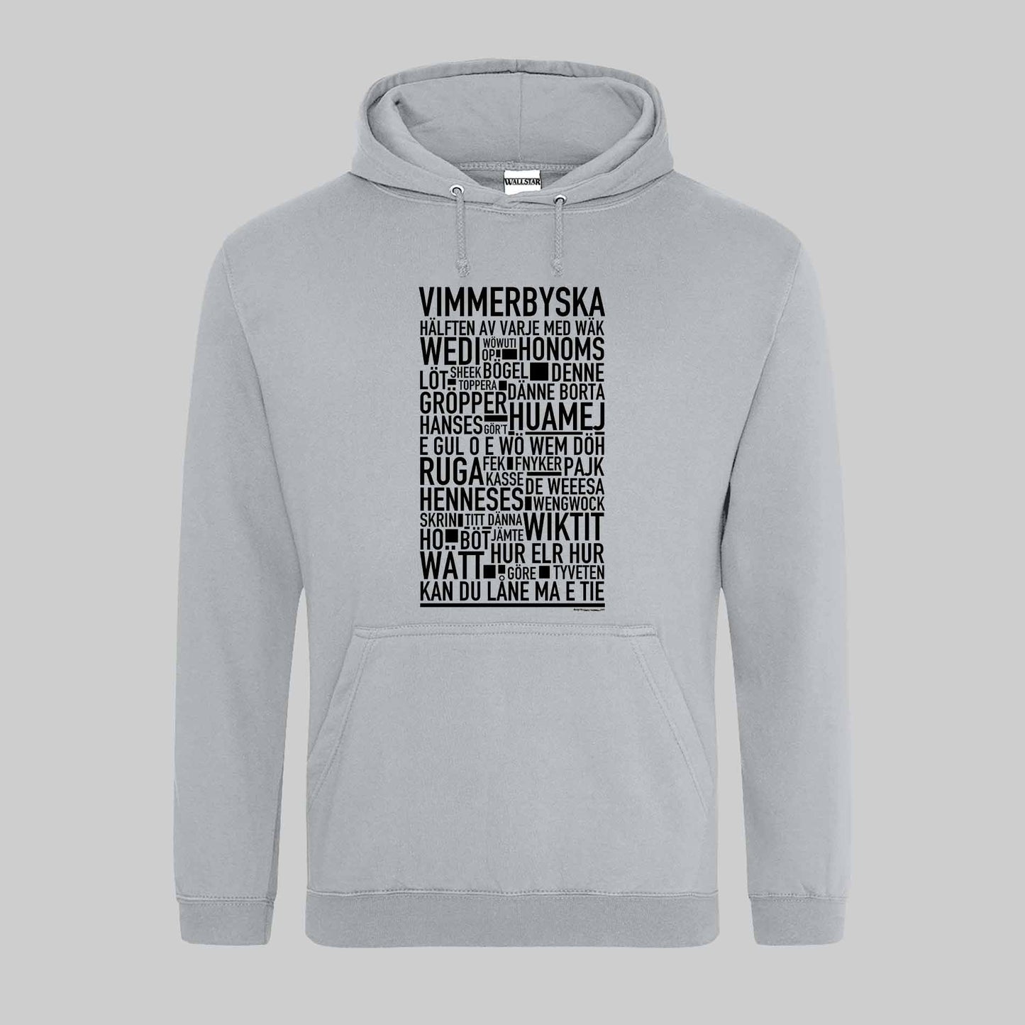 Vimmerbyska Dialekt Text Hoodie