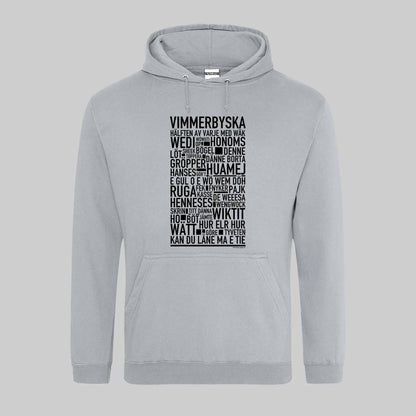 Vimmerbyska Dialekt Text Hoodie