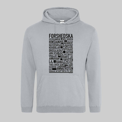 Forshedska Dialekt Text Hoodie