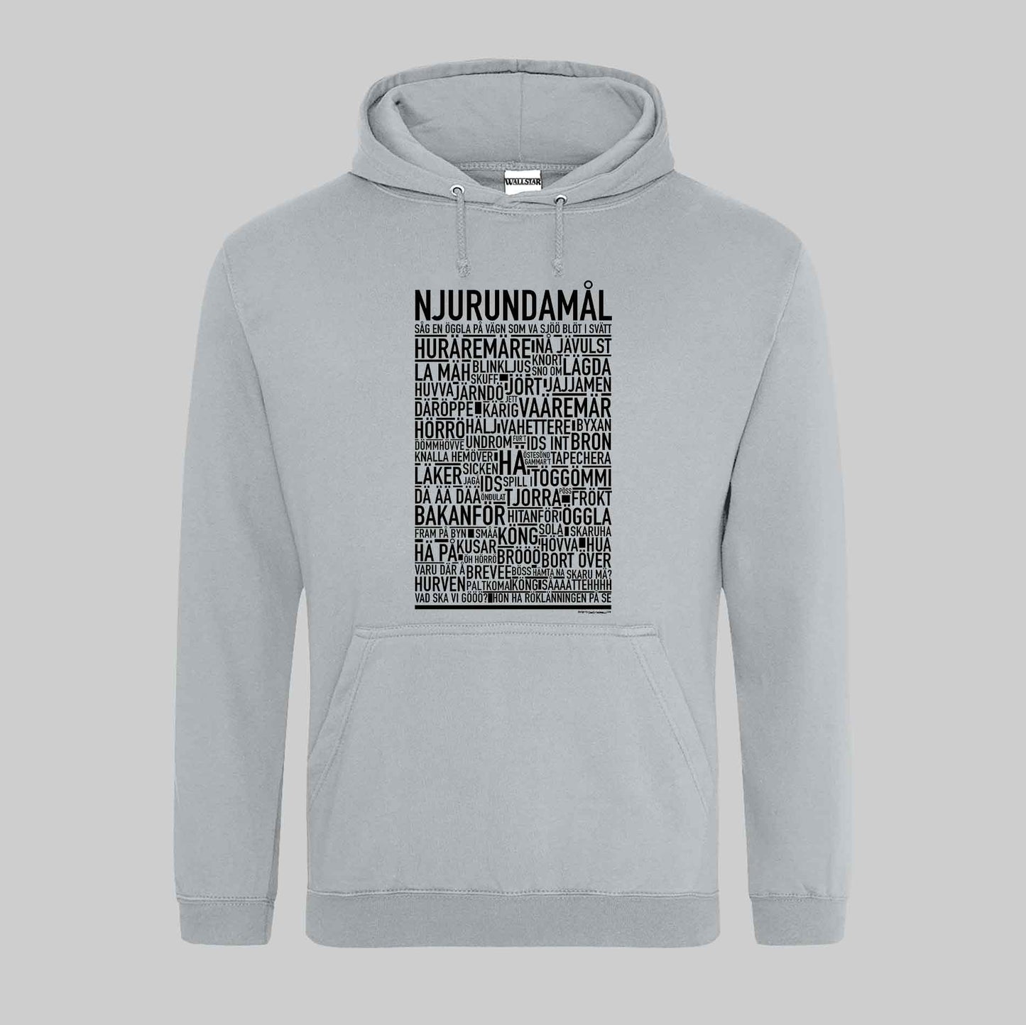 Njurundamål Dialekt Text Hoodie