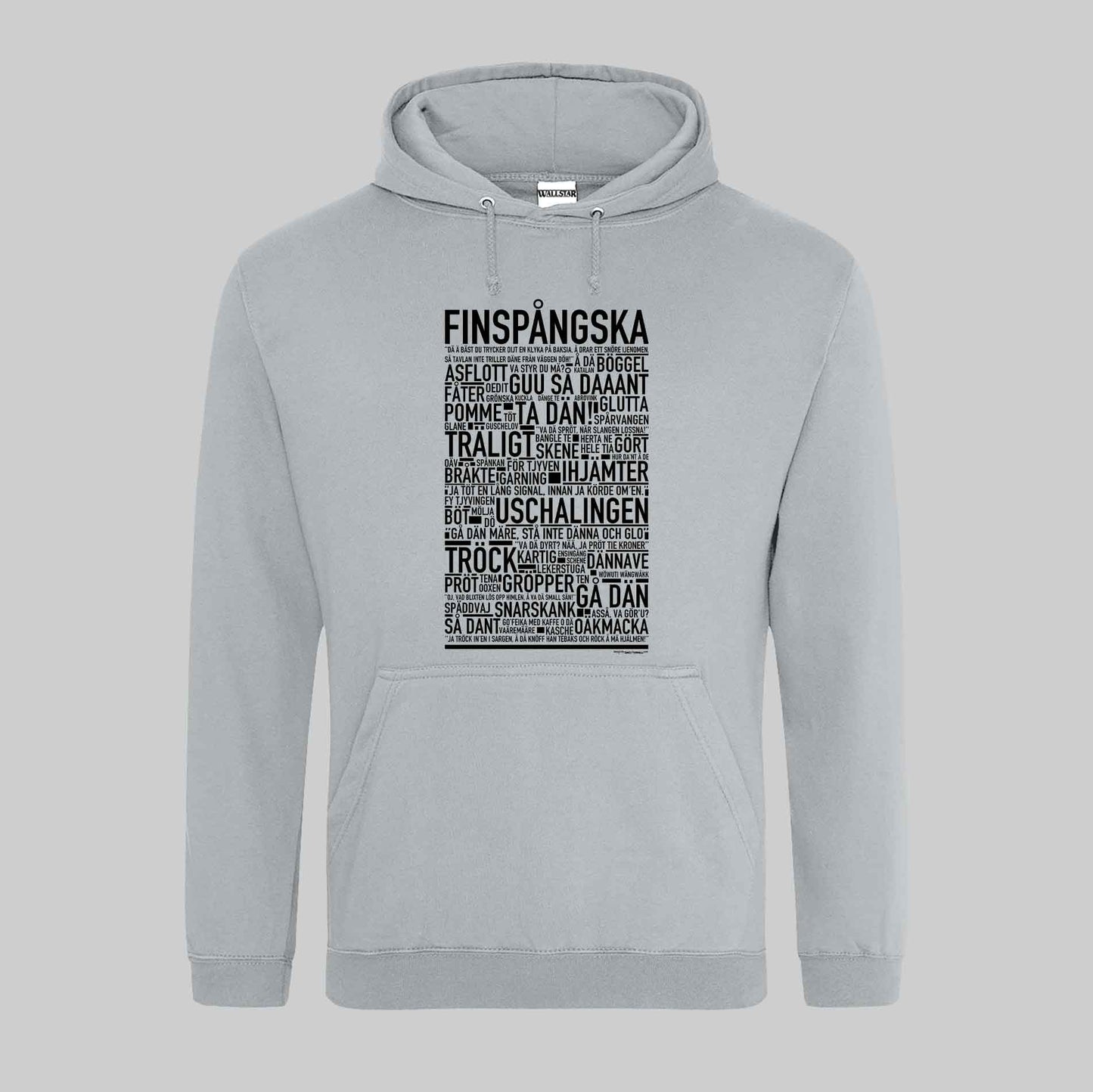 Finspångska Dialekt Text Hoodie