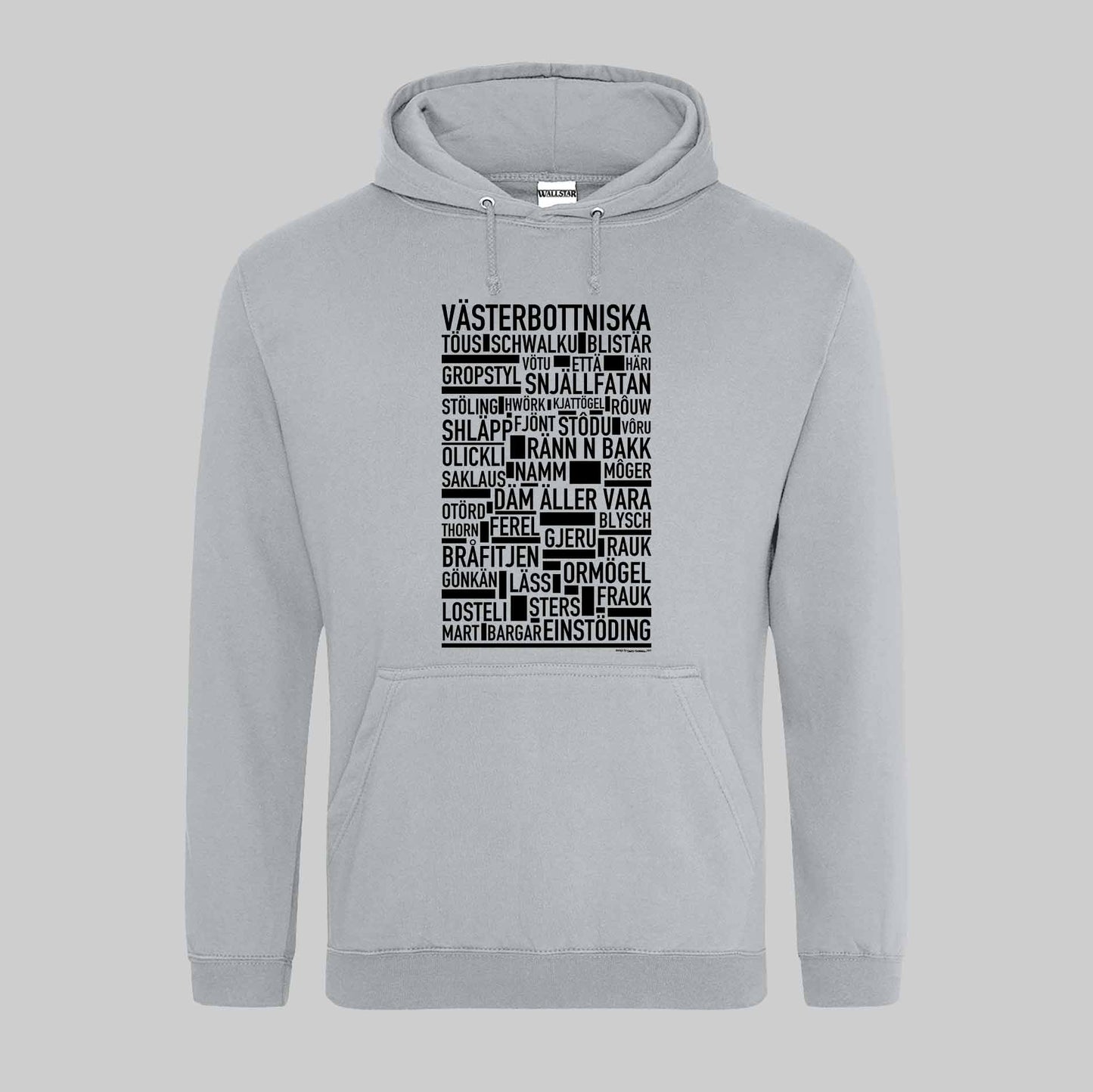 Västerbottniska Dialekt Text Hoodie