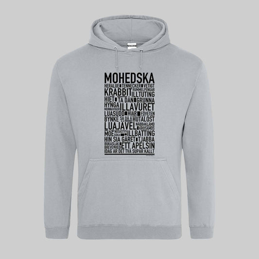 Mohedska Dialekt Text Hoodie