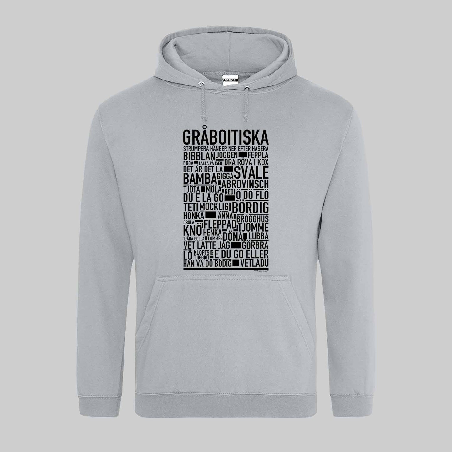 Gråboitiska Dialekt Text Hoodie