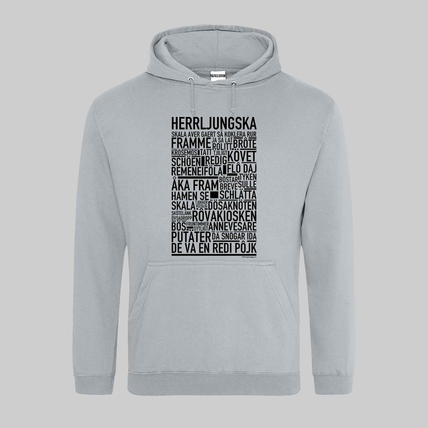 Herrljungska Dialekt Text Hoodie