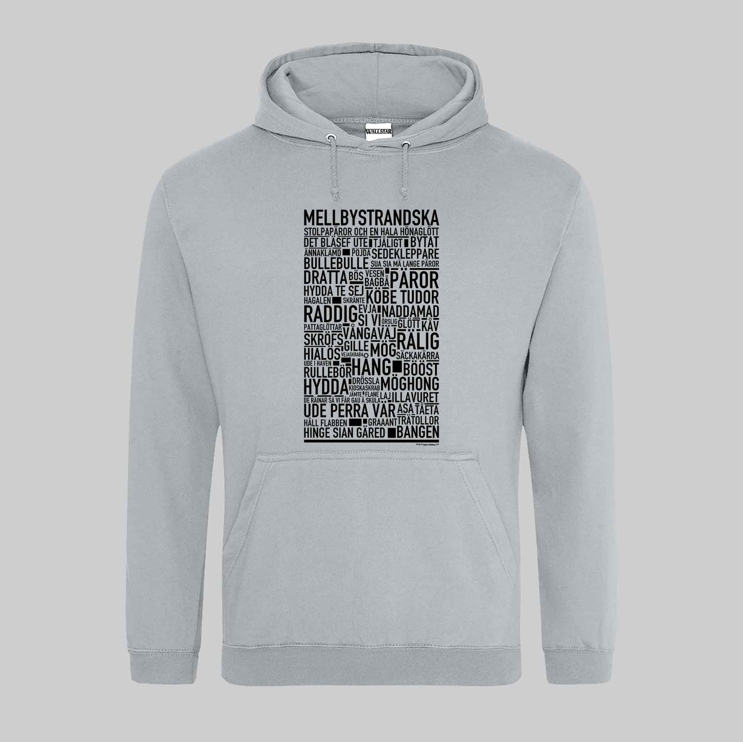 Mellbystrandska Dialekt Text Hoodie