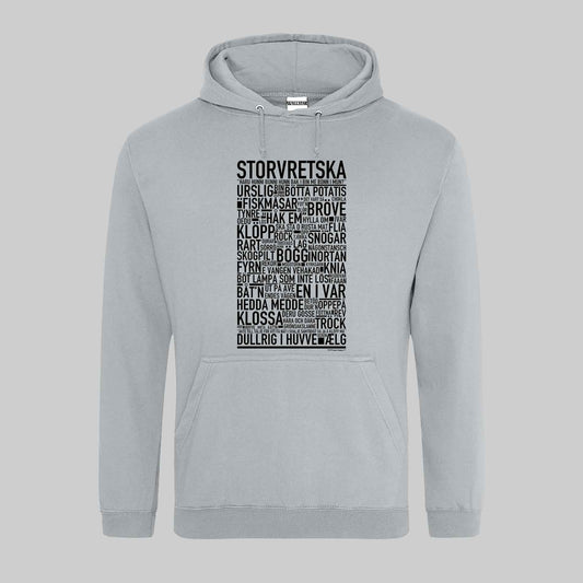 Storvretska Dialekt Text Hoodie