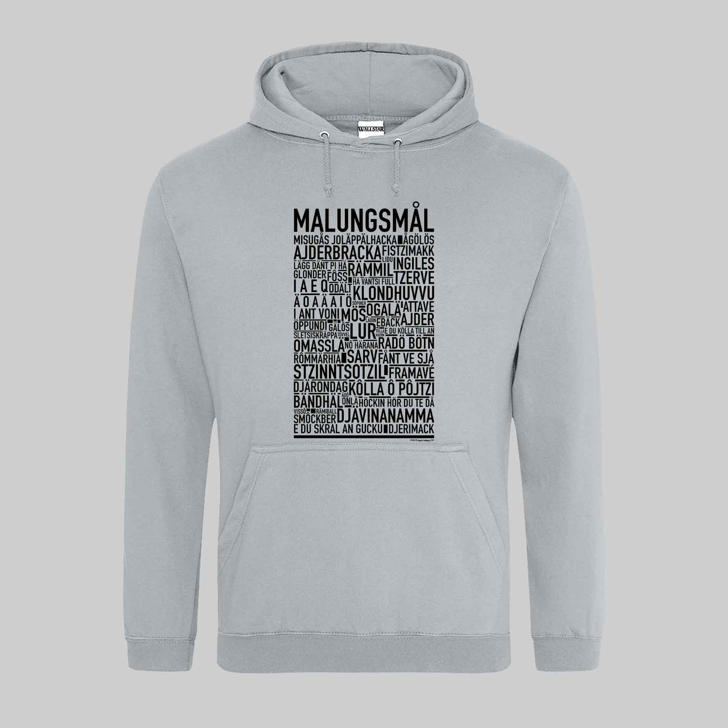 Malungsmål Dialekt Text Hoodie