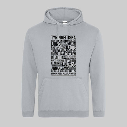 Tyringeitiska Dialekt Text Hoodie