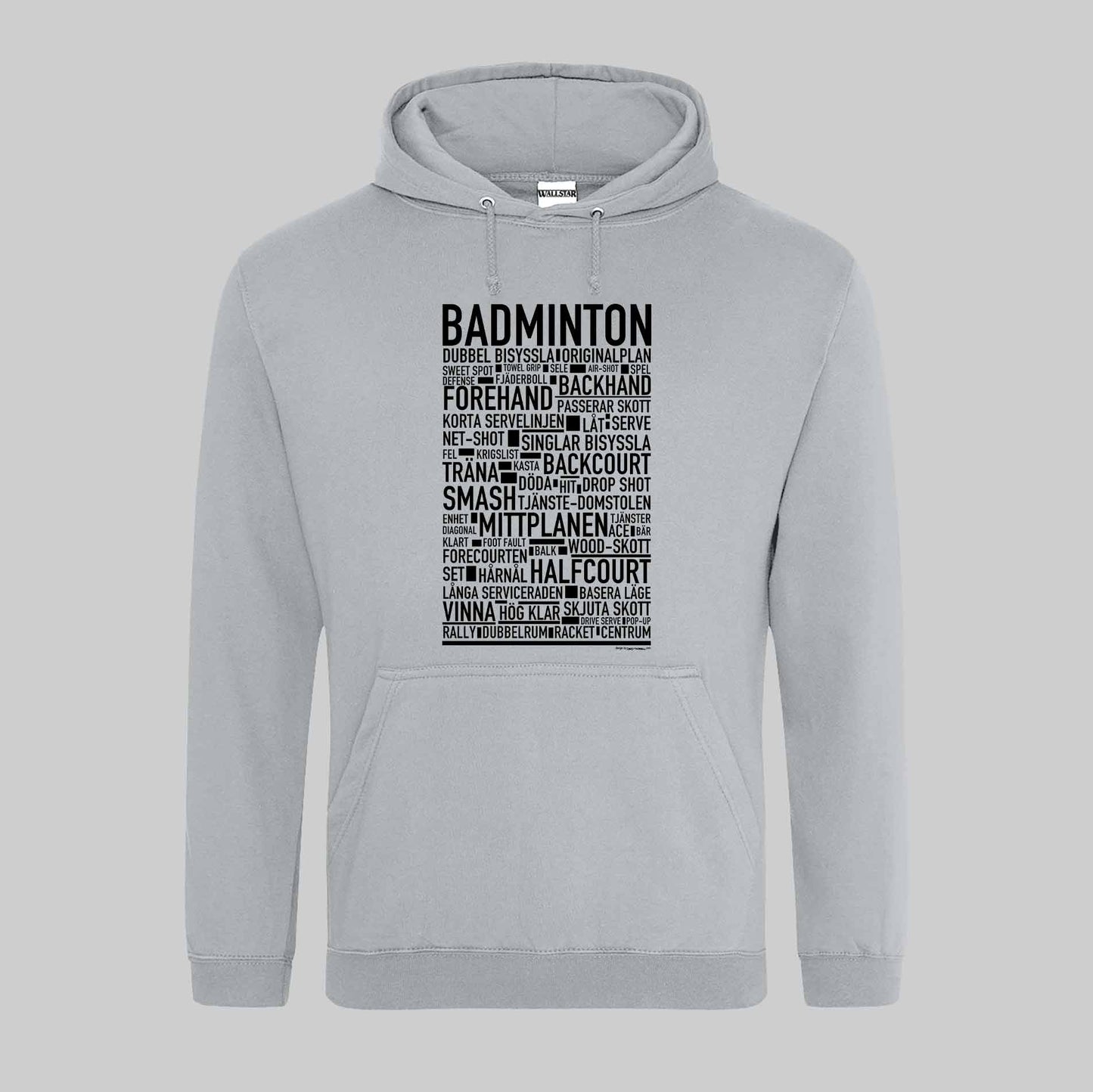 Badminton Text Hoodie