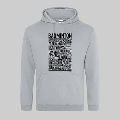 Badminton Text Hoodie