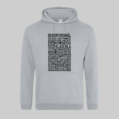 Degerforsmål Dialekt Text Hoodie
