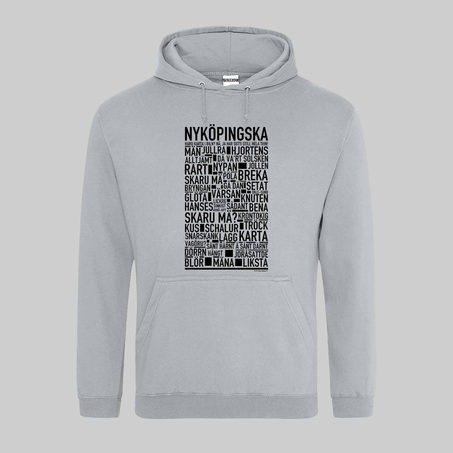 Nyköpingska Dialekt Text Hoodie