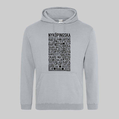Nyköpingska Dialekt Text Hoodie