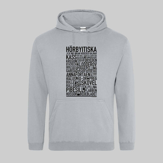 Hörbyitiska Dialekt Text Hoodie