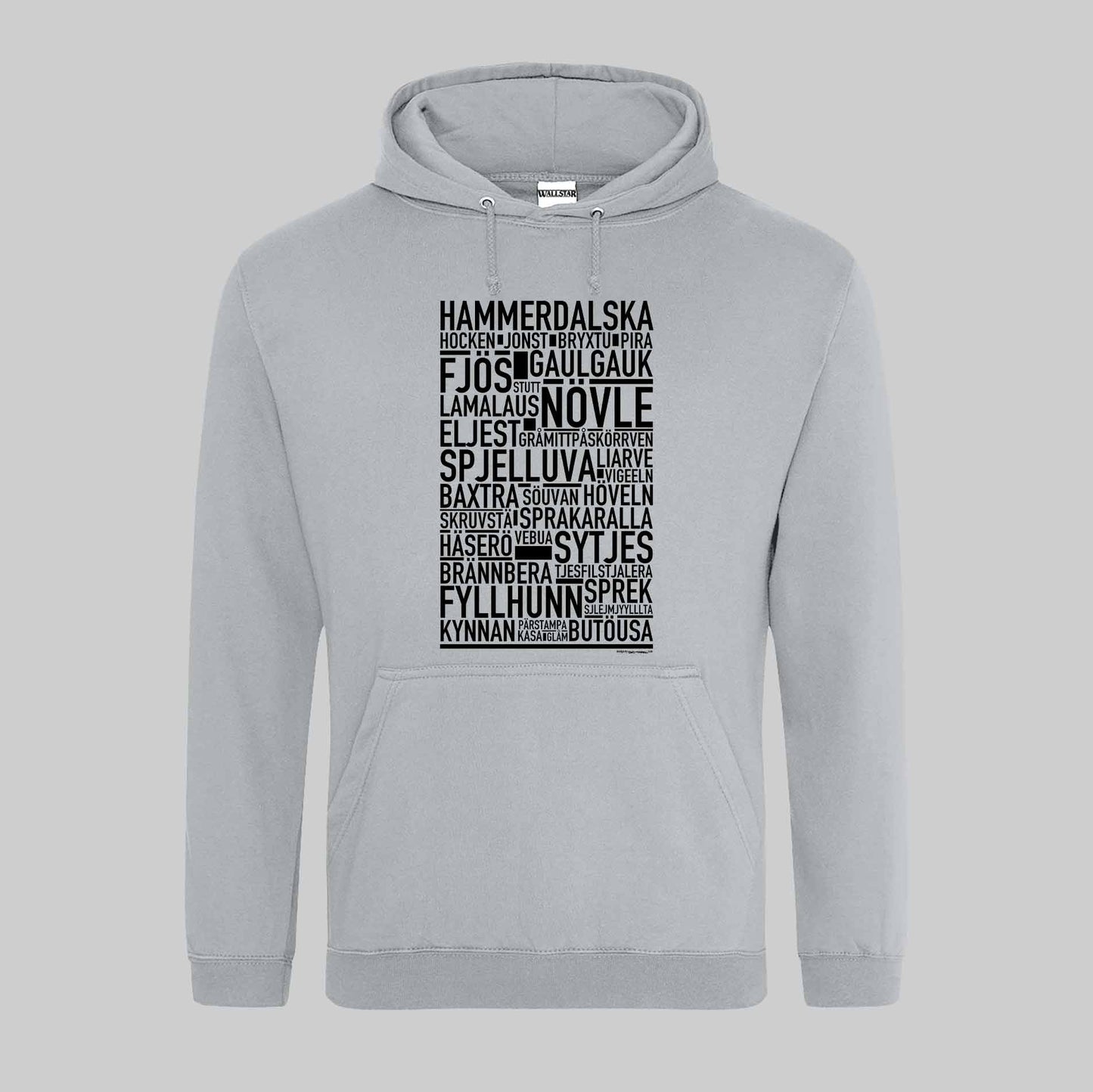 Hammerdalska Dialekt Text Hoodie